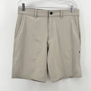 Hurley Mens Hybrid Walk Shorts Tan Khaki Size 32 Quick Dry Stretch Boardshorts